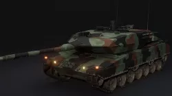Leopard 2A6 Rigged MBT 3D model