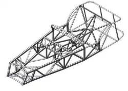 Locost seven chassis   Caterham  and Lotus 7 inspiration 3D model