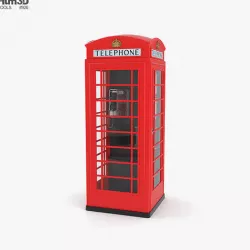 London Phone Booth 3D model