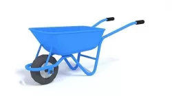 Low Poly Cartoon Wheelbarrow Low-poly 3D model