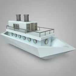 LowPoly Boat 3D model