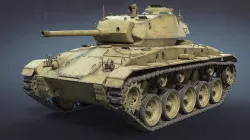 M24 Chaffee Low-poly 3D model