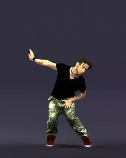 Mad dancer man 0430 3D model