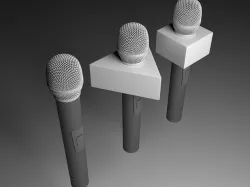Microphones 3D model