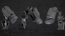 MILITARY Game Ready AN PVS 14 Night Vision Device Low-poly 3D model