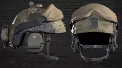 MILITARY Game Ready LSZH High Cut helmet Low-poly 3D model