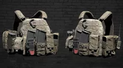 MILITARY WAS DCS Plate Carrier Vest V3 Low-poly 3D model