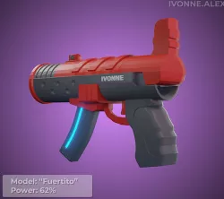 Mini sci-fi gun 3D model