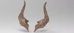 Minotaur horns 3D 3D model