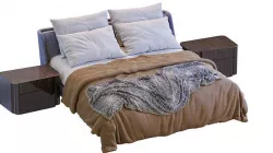 Minotti Spencer Bed 3D model