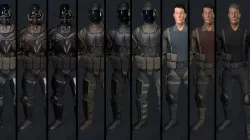 Modular Sci-fi Soldiers Low-poly 3D model