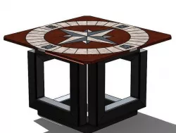 Mosaic Compass Table 3D model