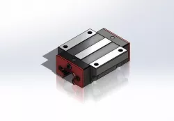 Mount Linear Bearing and Rail 20mm 3D model