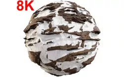 Mountain Snowy Slope  PBR Texture