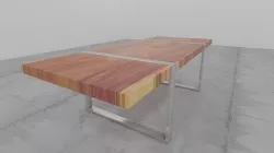 mrarq mesa comedor de parota Low-poly 3D model