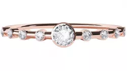 Nine Diamonds Copper Ring  Low-poly 3D model