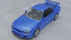 Nissan Skyline r34 3D model