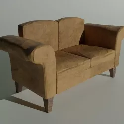 Old Dirty Couch 3D model