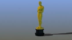 Oscar statuette, 3D CAD Model Library