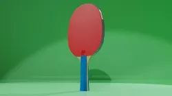 Paleta de ping pong Low-poly 3D model