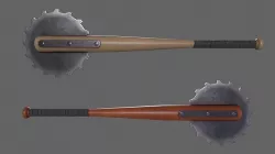 PBR Baseball Bat Weapon V2 Low-poly 3D model