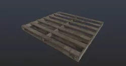 PBR Wooden Pallet Low-poly 3D model