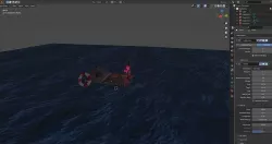 Pier on the ocean 3D model
