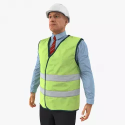 Port Engineer Standing Pose 3D model