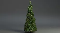 Procedural Christmas Tree With Controls 3D model