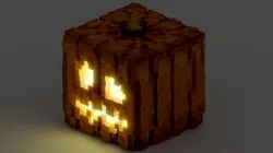 Pumpkin Minecraft Detailed Model 3D model