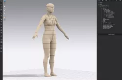 Realistic avatar-mannequin for Clo3D Size 38 EU Low-poly 3D model