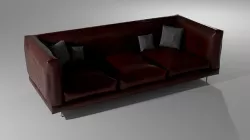 realistic sofa 3d pbr household Low-poly 3D model