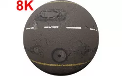 Realistic  Street Road PBR Texture