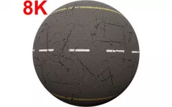 Realistic Street Road PBR Texture