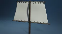 Rectangle mast 3D model