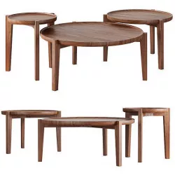Rejuvenation Wade Nesting Coffee Tables Low-poly 3D model