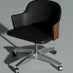 Retro Office Desk Chair 3D model
