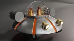 Rick an Morty Space cruiser 3D model