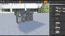 Road Barrier Arrow  Low-poly 3D model Low-poly 3D model