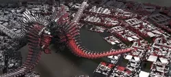 Robot Dino Spine Structure 3D model