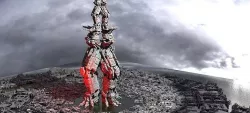 Sci Fi Robot Skeleton Tower with base 3D model