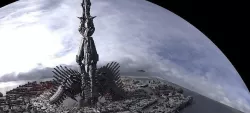 Sci Fi Skeleton towers 3 3D model
