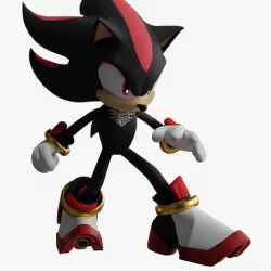 Shadow the Hedgehog  Low-poly 3D model