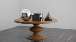 simple shape table 3D model