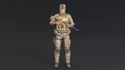 Soldier 3D model