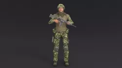 Soldier 3D model