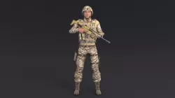 Soldier 3D model