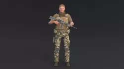 Soldier 3D model