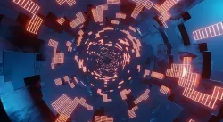 Space tunnel 3D model
