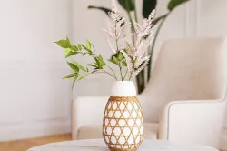 Spring plant in ceramic vase 3D model